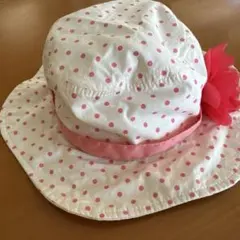 Lip Deco キッズ ハット 水玉 ピンク 54cmのサムネイル