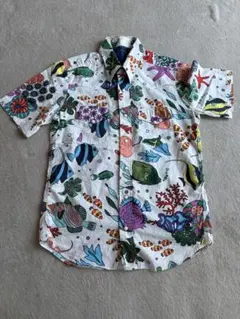 Bohemians 半袖シャツ 魚柄 総柄　ボヘミアンズのサムネイル