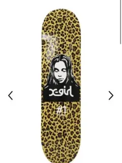 X-girl スケボーデッキ スケボー スケート デッキ スケートボードHOOK UPS フック