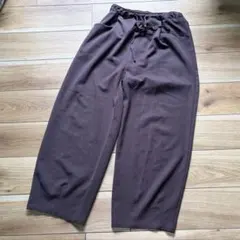 《 レディース 》 Lサイズ　ブラウン　ズボン　ウェストゴム