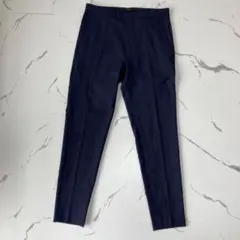 Theory✨洗えるテーパードパンツ スラックス リネン混 ネイビー　ビジネスのサムネイル