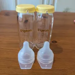 【Pigeon】【哺乳瓶】100ml ガラス製 2本セット