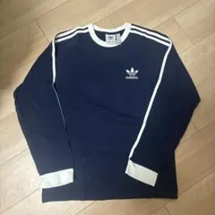 adidas ネイビー トレーナー Lサイズ