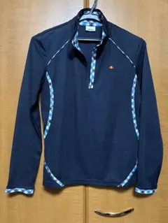 ネイビー ハーフジップ Tシャツ XL
