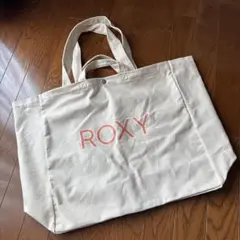 ROXY トートバッグ 大容量 クリーム色
