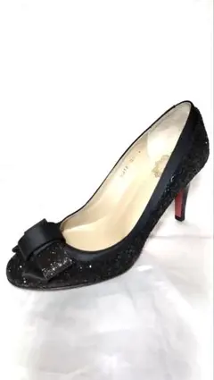 MODE CLASSE 日本製スパンコール キラキラハイヒールパンプス23cm