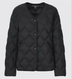 ユニクロ ウルトラライトダウンリラックスジャケット★ ブラックXS 収納袋あり♪