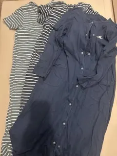 [ベルメゾン] 3点セット　マタニティパジャマ 授乳対応 前開き 長袖1半袖2