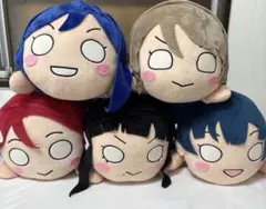 ラブライブサンシャイン AZALEA（M）寝そべりぬいぐるみ３種セット タグ付き ラブライブサンシャイン AZALEA（M）寝そべりぬいぐるみ3種セット