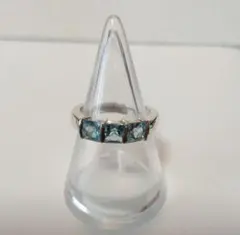 SV925 アクアマリンリング　美品のサムネイル