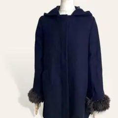 ❤️美品 リミットレスラグジュアリー エコファー ポンチョ風 コート 38 Ⅿのサムネイル