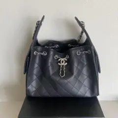 美品】パコラバンヌ ショルダーバッグ レザー シルバー金具 チェーン