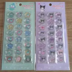 サンリオ おはじきふうシール　ハンギョドン　クロミ　2種セット