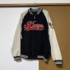 X-LARGE スカジャン 黒/白 XLARGE（エクストララージ）の「REVERSIBLE SOUVENIR JACKET