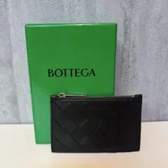 BOTTEGA VENETA ブラック レザー フラグメントケース