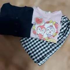 アンパンマン Tシャツ ピンク 90cm