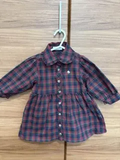POLObaby チェック柄ワンピース