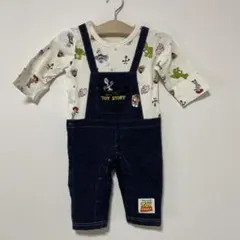 TOY STORY デニムカバーオール　ロンパース　80cm 春物