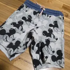 ミッキー　ハーフパンツ　裏起毛　100 3歳