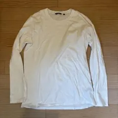 ユニクロ　メンズ長袖Tシャツ　ホワイト