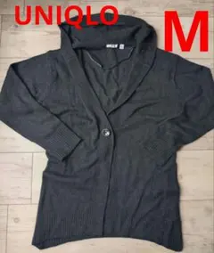 【UNIQLO】カシミヤ混 フード付き カーディガン Mサイズ