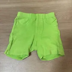 グリーン 蛍光色　パンツ クレパスデザイン　90