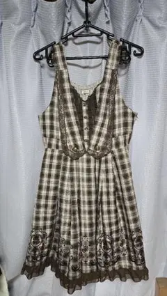 axes チェック柄ジャンスカ