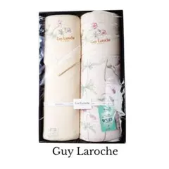 Guy Laroche 肌掛け布団＆綿毛布セット ピンク系 花柄刺繍 未使用品のサムネイル