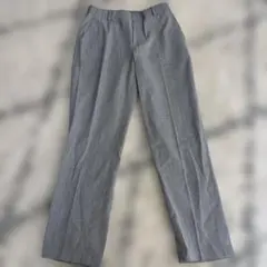 UNIQLO ユニクロ　レディースグレー ストライプ スラックスパンツ　Mサイズ