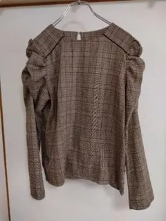 【5日まで出品】アルシーヴのチェックのブラウスのサムネイル