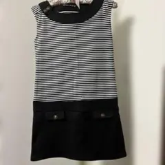 セシルマクビーストライプ ノースリーブ ミニワンピース