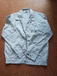 作業着　上衣　Lサイズ　薄いモスグリーン　ポケット多め