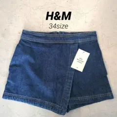 新品未使用❤H&M hm デニム スコート ショートパンツ 34サイズ 5~7号のサムネイル
