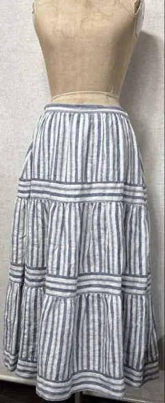 Polo by Ralph Lauren リネンフレアロングスカート　0 美品のサムネイル