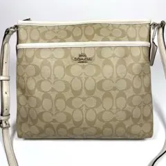 COACH コーチ シグネチャー ショルダーバッグ F58297 ベージュ