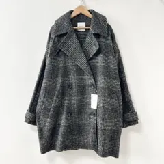 Spick&Span Wスライバーチェックコート　スピックアンドスパン 38 Spick&Span Wスライバーチェックコート スピックアンドスパン 38