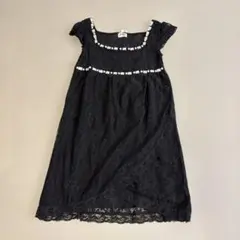 【クリーニング済】レースフォーマルドレス 黒