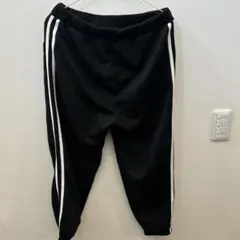 ブラック ジョガーパンツ サイドストライプ