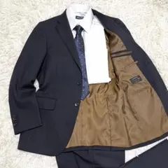 パーフェクトスーツファクトリー　セットアップスーツ　ブラック　黒　総裏　A5