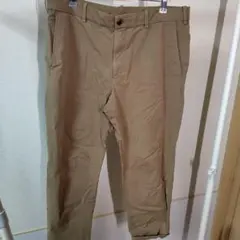 ベージュ コットン混紡 チノパン