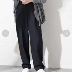 ジャーナルスタンダードレサージュ ウールトリコチン2タックワイドパンツ