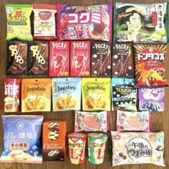 ㉜お菓子まとめ売り(ポッキー・トッポ・じゃがりこ・じゃがビー・宇治抹茶クッキー)