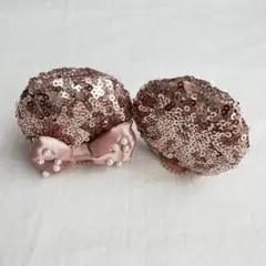 ミニー　ピン　パッチン　ピンク　スパンコール