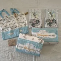 東京ディズニーランドホテル限定　布団カバー＆枕カバー&ブランケット&巾着セット 東京ディズニーランドホテル、宿泊者限定の掛け布団カバー・枕