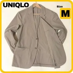 【UNIQLO】ユニクロ ジャケット 感動ジャケット 洗える ベージュ M