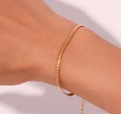 【ラスト1】編み込チェーン サージカルステンレス ブレスレット ヒップホップ