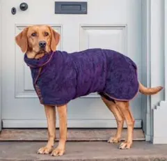 犬用　高級バスローブ　タオル　マジックテープ付き　Lサイズ　4カラーのサムネイル