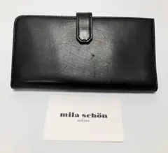 未使用 ミラショーン 財布 折り財布 本革 メンズ レザー 牛革 ブラのサムネイル