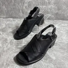 MARGARET HOWELL idea カバードサンダル　23.0 黒のサムネイル