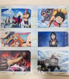 ワンピース ブロマイド風ポストカード くら寿司コラボ ルフィ ナミ サンジ